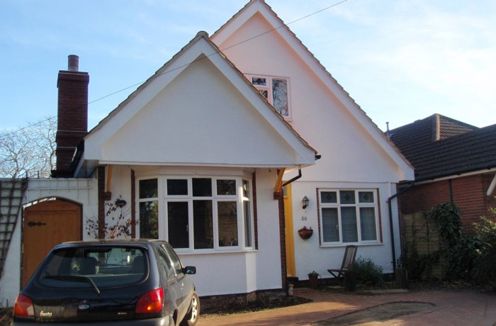 new steeper pitch gable ended roof - architectural