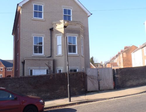 Detached four storey house