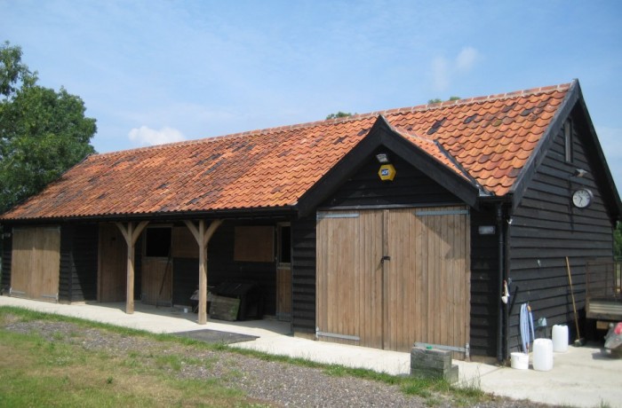 Detached stables and haystore