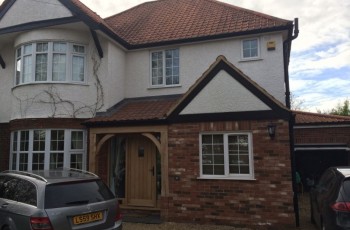 Porch extension to enhance front elevation